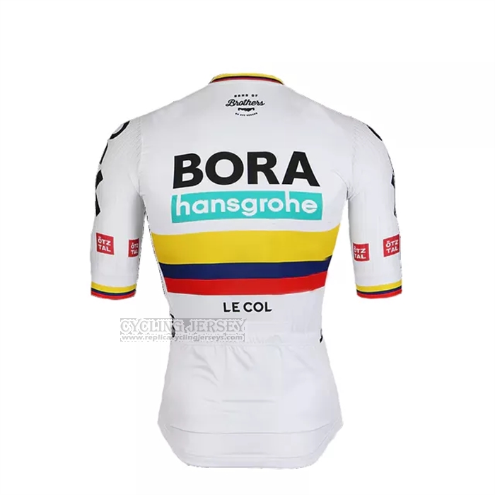 2022 Cycling Jersey Bora-Hansgrone Yellow Blue Red Short Sleeve and Bib Short
